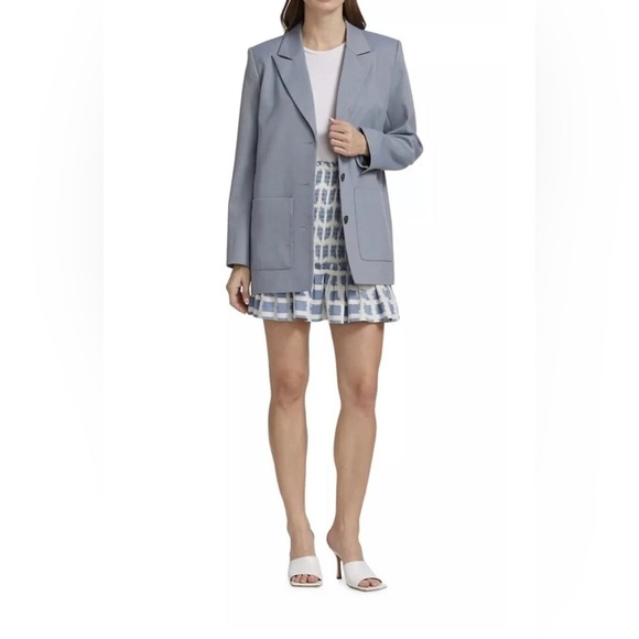 EUC Veronica Beard Aloya Smocked Skirt - Ecru Multi - Size Small - Picture 4 of 13